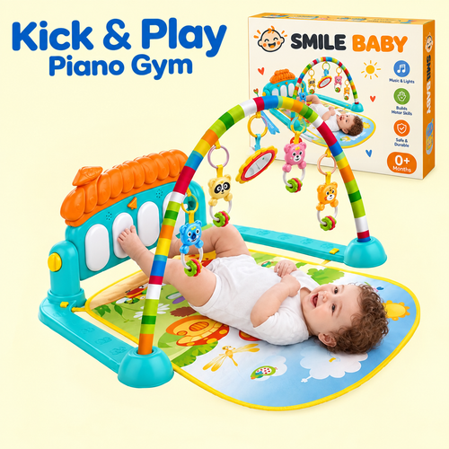 Smile Baby Kick & Play Piano Activity Gym for Babies (0-3 Years)