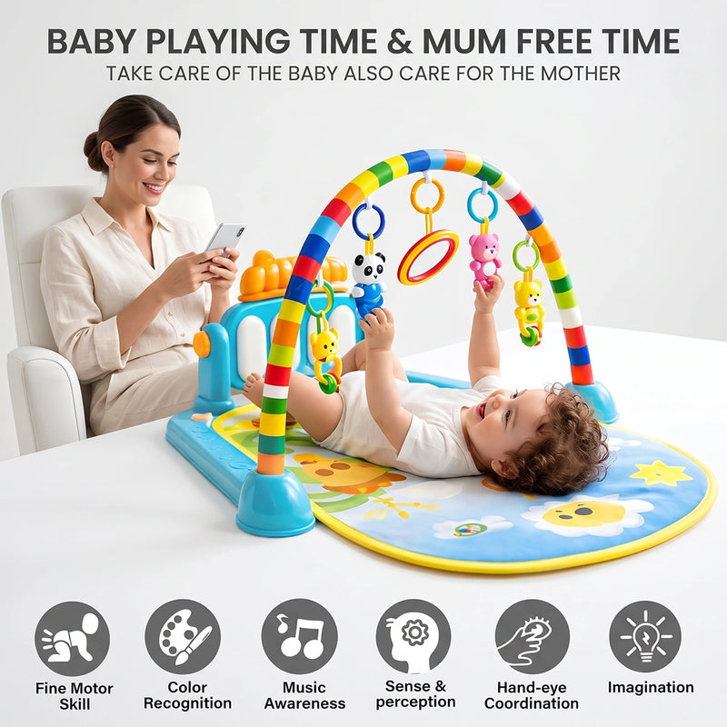 Smile Baby Kick & Play Piano Activity Gym for Babies (0-3 Years)